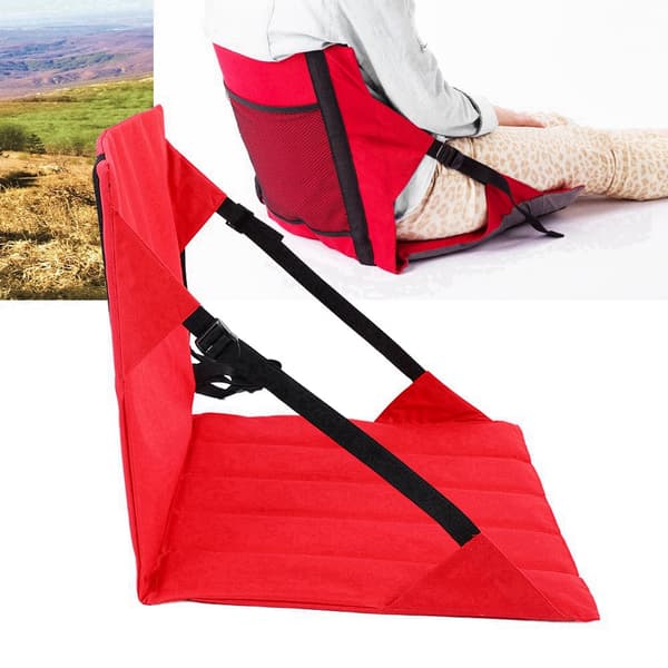Red Portable Moisture-proof Picnic Mat Outdoor Camping Beach Stadium Foldable Cushion
