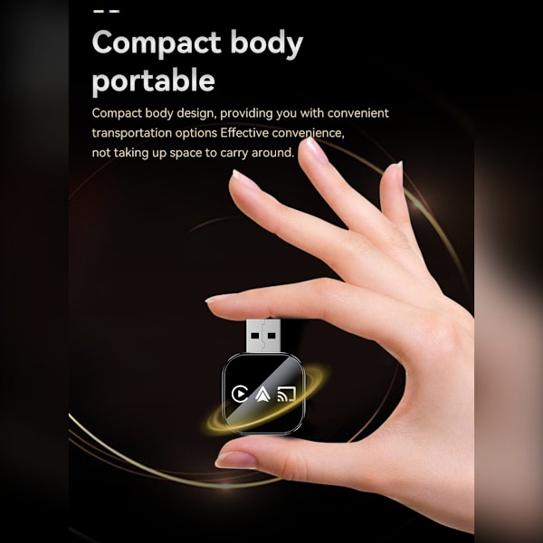 Wireless CarPlay/Android Auto/Mirror Link Adapter Q1AS - 3-in-1 Apple Mirroring & Android Auto CarPlay Box