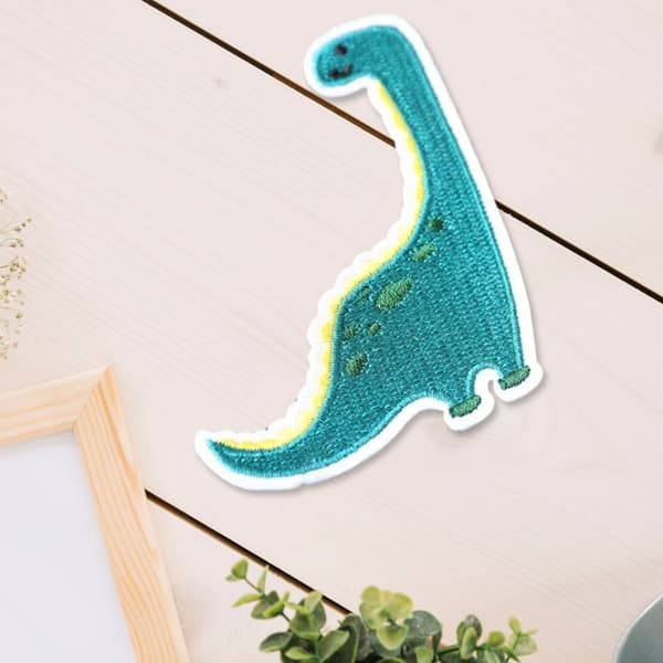9 stk dinosaur-lapper til å sy på, strykemerker, broderte lapper til klær