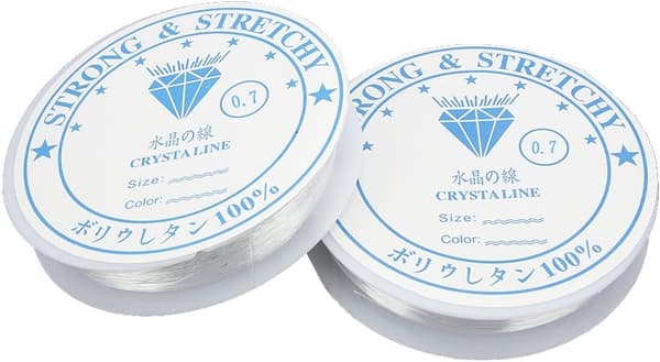 2 x 7 meter Elastisk Stretch Pärltråd Smycken för Armband Cr