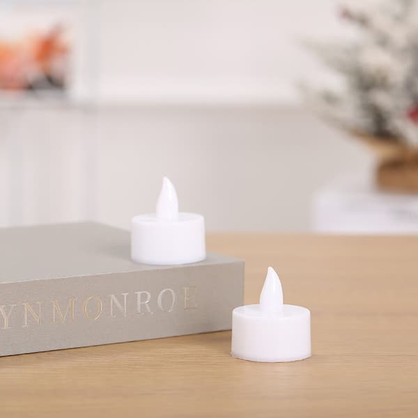 Battery Operated Tea Lights - 24 LED Tea Lights with Realistic Flickering Flame