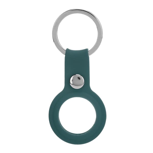 Anti-Lost Silicone Keychain Locator Sleeve Shell Protective Case for IOS (Dark Green)