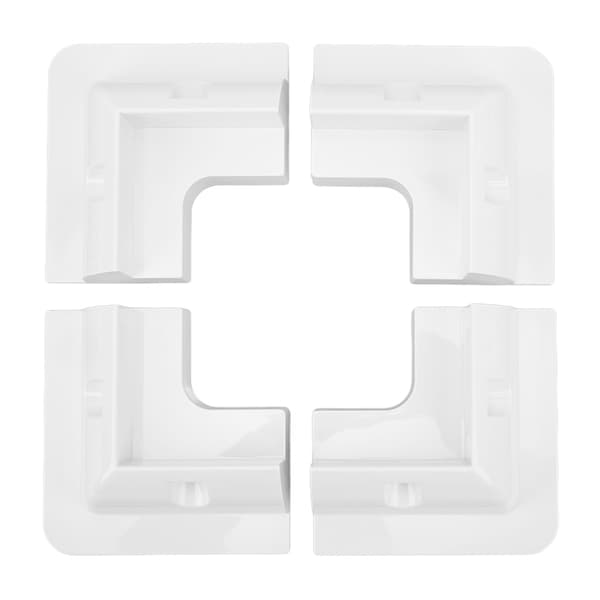 4pcs Solar Panel Corner Mount Anti UV ABS Roof Drill-Free Mounting for RVs Boats