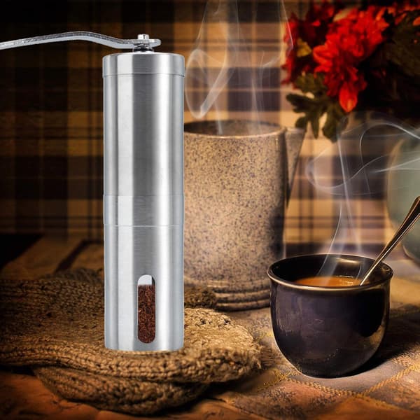 Kaffekvarn – rostfritt stål, justerbar, slitstark