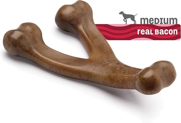 Durable chew toy for dogs with strong chewing behavior, real flavors