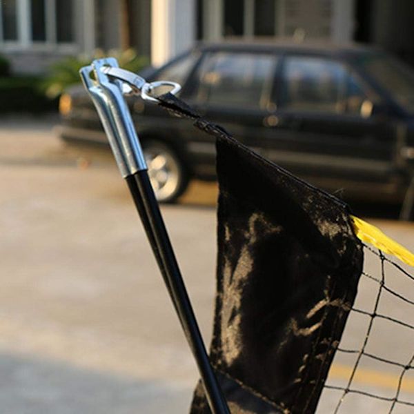 Badmintonnet til haven Badminton sæt med net til haven - rustfrit stål, foldbart, bærbart - til udendørs brug, have