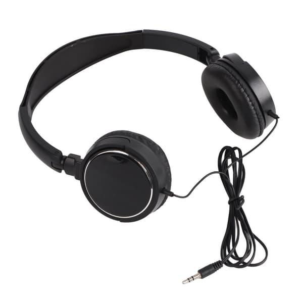 Compact Foldable Wired Headset – Stereo HiFi Music Headphones