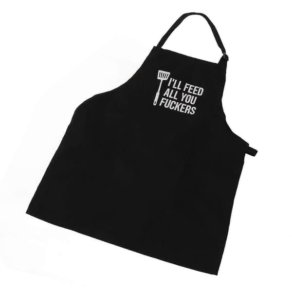 Funny Chef Apron for Men with 3 Pockets Adjustable Neck Strap Perfect for Cooking Grilling and Baking Gifts