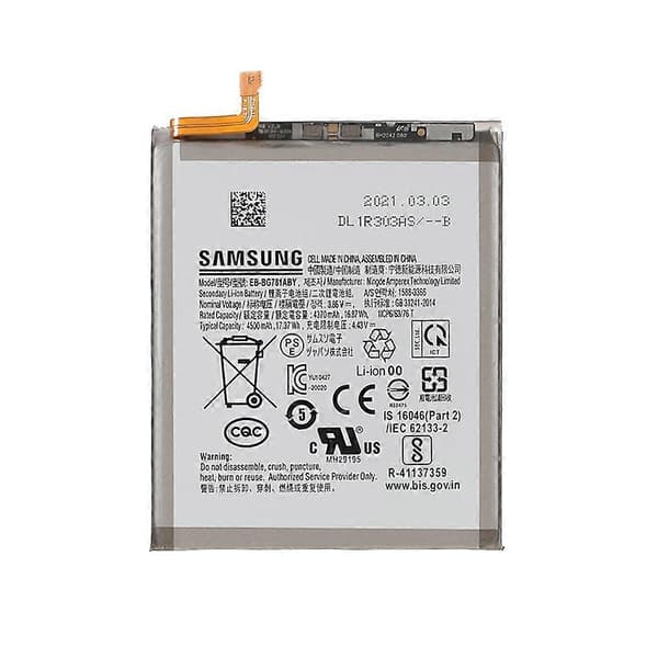 4.43V 4370mAh Battery Replacement (Code: EB-BG781ABY) for Samsung Galaxy S20 FE 5G S20 Fan Edition