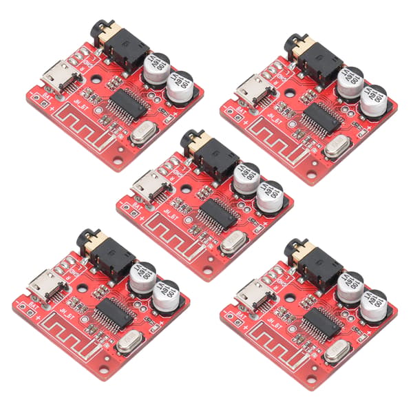 5 stk DIY Bluetooth 5.0 Mottakerkort Tapsfritt Dekoderkort Trådløs Stereo Musikkmodul