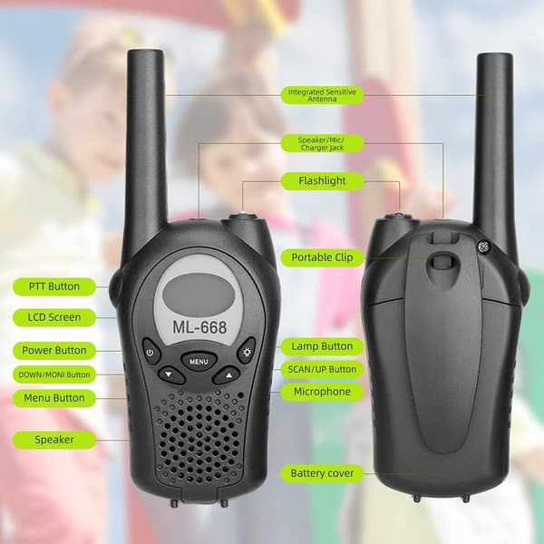 Walkie Talkie til børn ML-668 – 2-pak
