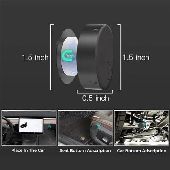2025 Seneste Model 5 stk. EasyFind Mini GPS Tracker til Køretøjer, Mini Global GPS Tracker, Biltracker, Bilkøretøjssporing Anti-