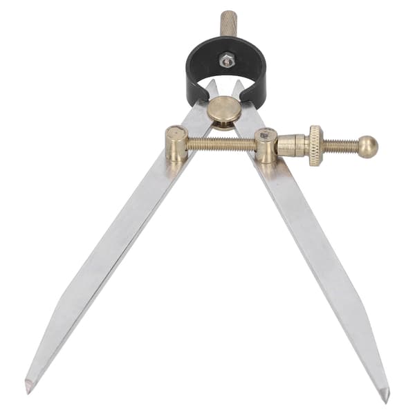 Adjustable Leather Compass with Divider for Craft and Woodworking, Durable Rust-Resistant Design with Quick Nut Fixing, Supports Scribing