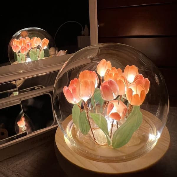 1-Pack DIY Tulip Night Light Material Package Valentine's Day Niche