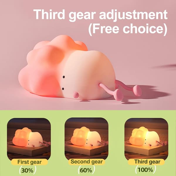2-in-1 Touch-Sensitive Night Light & Phone Holder - Cute Vegetable Design, 3 Light Modes, Kids Room, Portable Desk Lamp