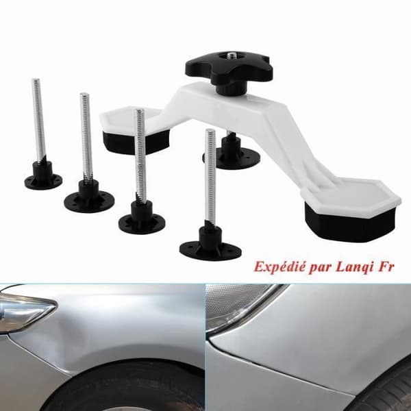 Buleudbedringssæt - Reparationsværktøj - Lakfri buleudbedring - Sort + Hvid - 14cm maks[DB] Black + White