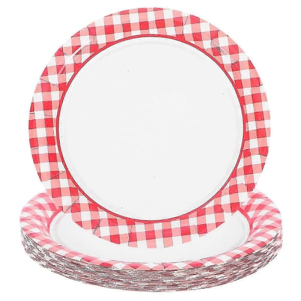 Punaiset paperilautaset syntymäpäiväjuhliin, kakunpitoon, 20 kpl