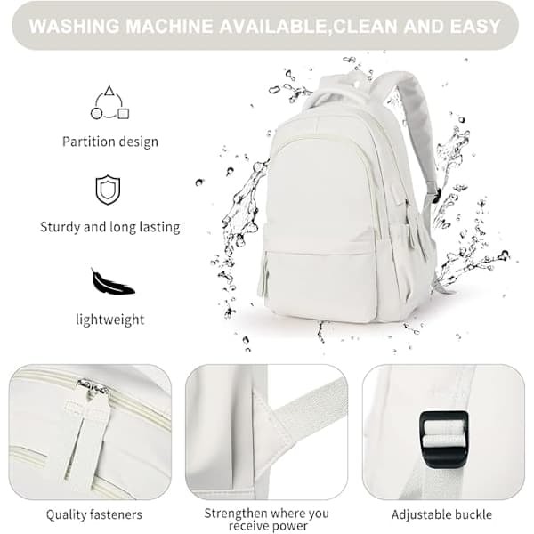 Laptop Backpack, Waterproof Laptop Backpack with 18 Inch USB Charging School Bag