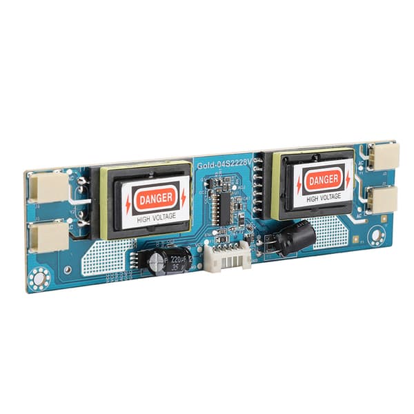High Pressure Inverter Board for 10-26\" LCD Screen Backlight - CCFL 4-Lamp, Small Port, 10-28V