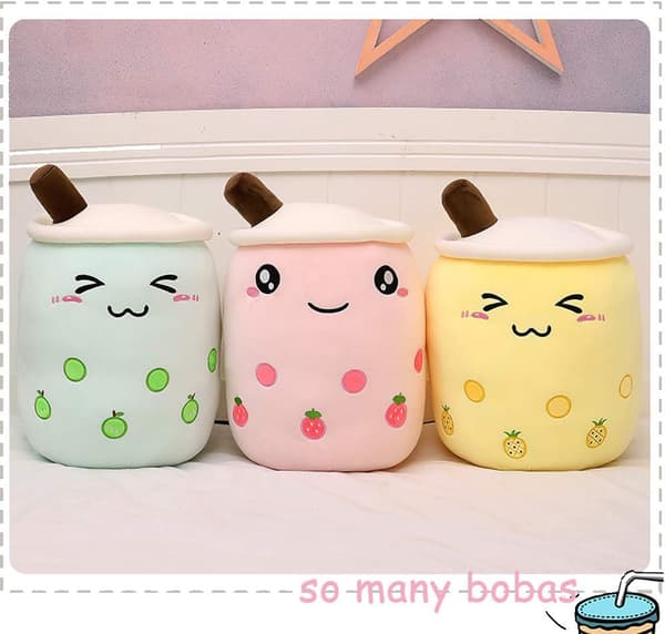 Bubble Tea Pehmeä Pehmonukke, (Vihreä, 35cm)