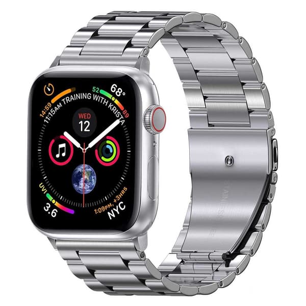 Apple Watch 38/40/41 Lenkearmbånd Metall Sølv