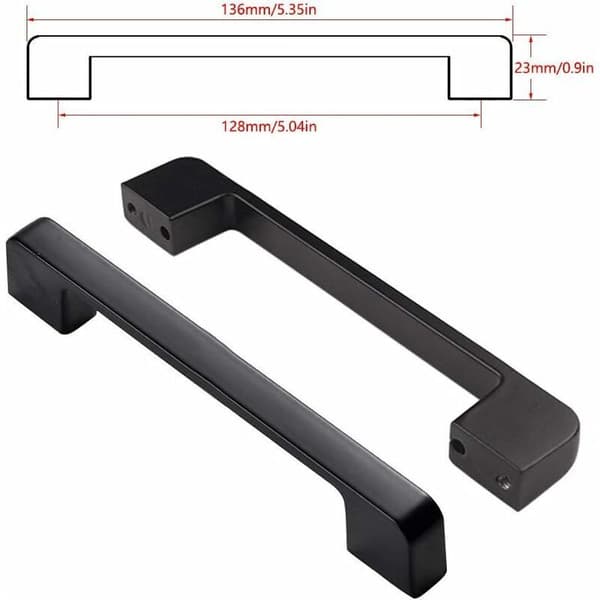 128 mm køkkengreb – holdbart – til køkken, kontor – 10 stk, 128 mm