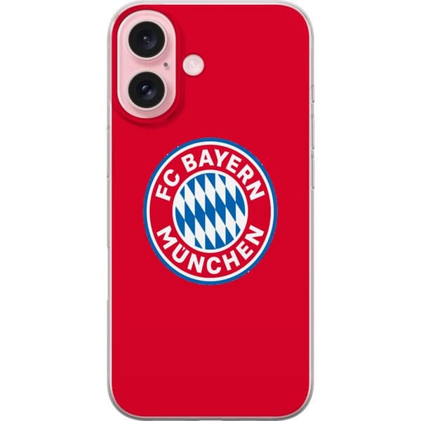Compatible Mobile Case for Apple iPhone 16 Bayern Red Logo