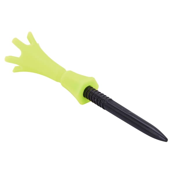 Adjustable Golf Tees Set of 3 Fluorescent Yellow Training Accessories