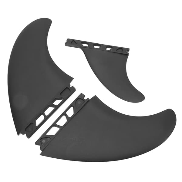 3 stk. fleksible, holdbare PVC-surfbrætfinner til oppustelige longboards