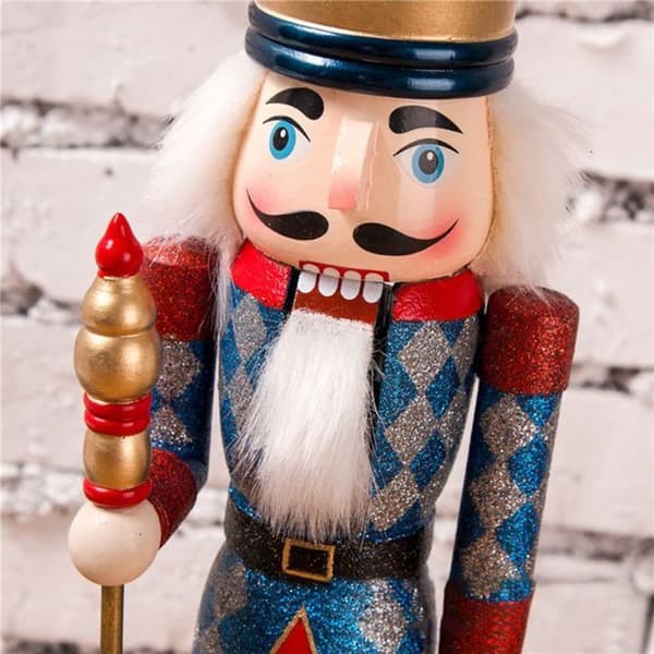 Tre nøtteknekkerfigur 38 cm Juledekorasjon Nyttårsgave til barn