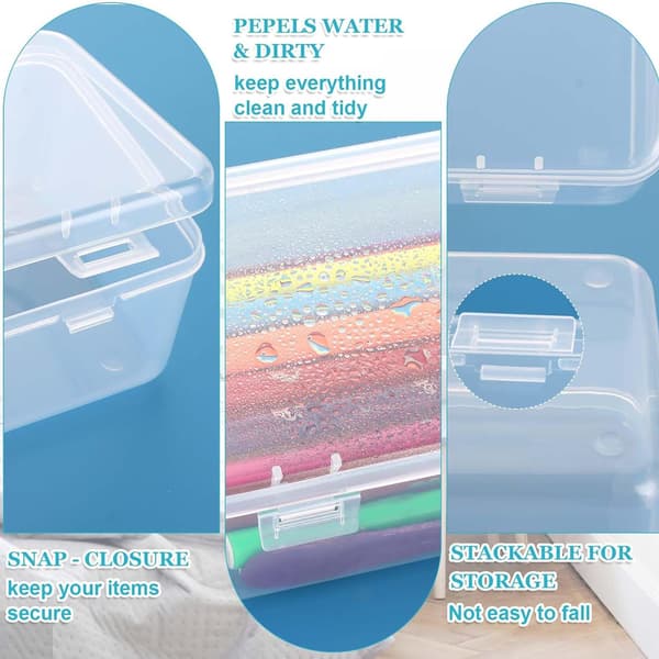 Reusable Bread Box for Kitchen, Plastic Bread Box with Lid, Bread Container for Toast and Baked Goods, Transparent Countertop Bread Box