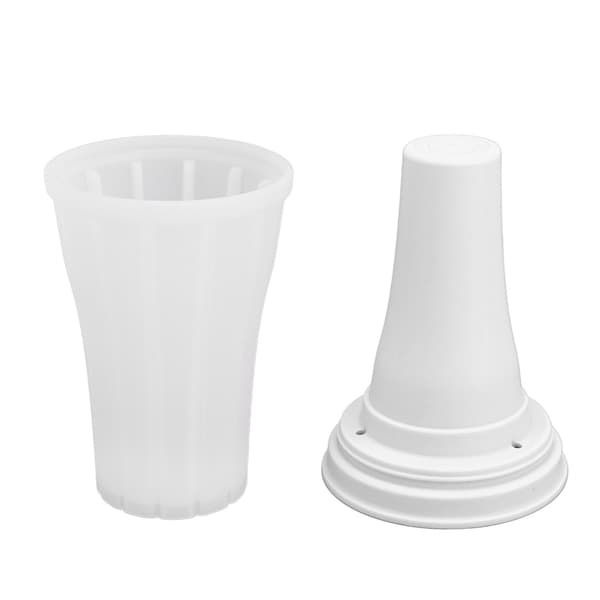 Slushie Maker Cup Quick Freeze 150ml Large Capacity Drink Making with Lid Summer White