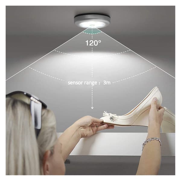 INF LED-spotlights med bevægelsessensor natlampe 3-pak