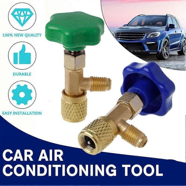 For R22 R134a R410A Gass 1/4 SAE Auto AC-boksåpner Ventilflaskeåpner I2F1 B one size B one size