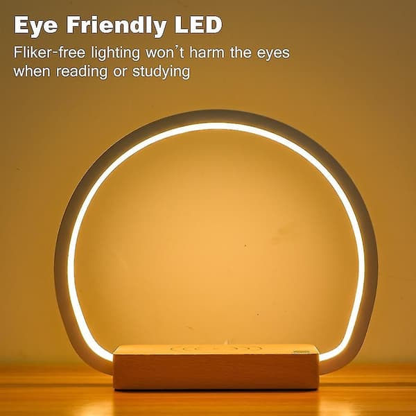 Bedside Lamp Wireless Charger, 3W Table Lamp with Touch Charger with USB Port, LED Desk Lamp, Mobile