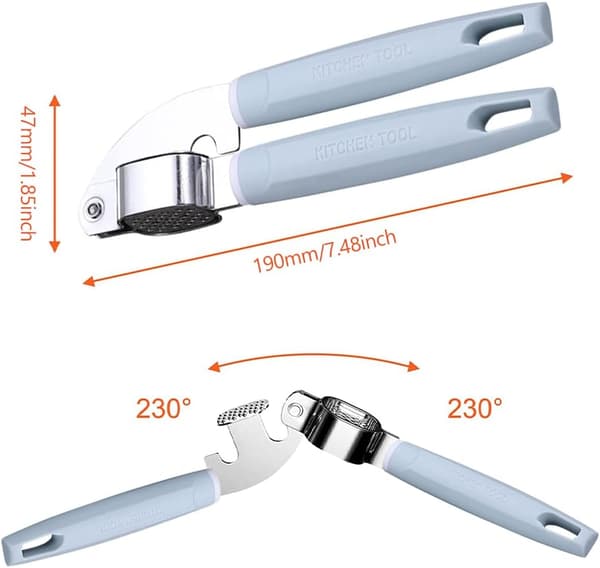 Garlic Press, Garlic Crusher, Kitchen Accessory, Very Easy To Use