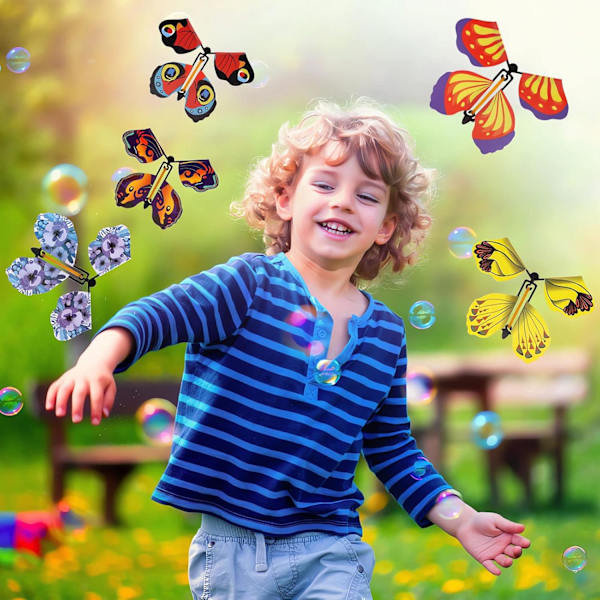 Magic Flying Butterfly 10*12CM - Plastic, Durable, Compact - For Outdoor Use, Party