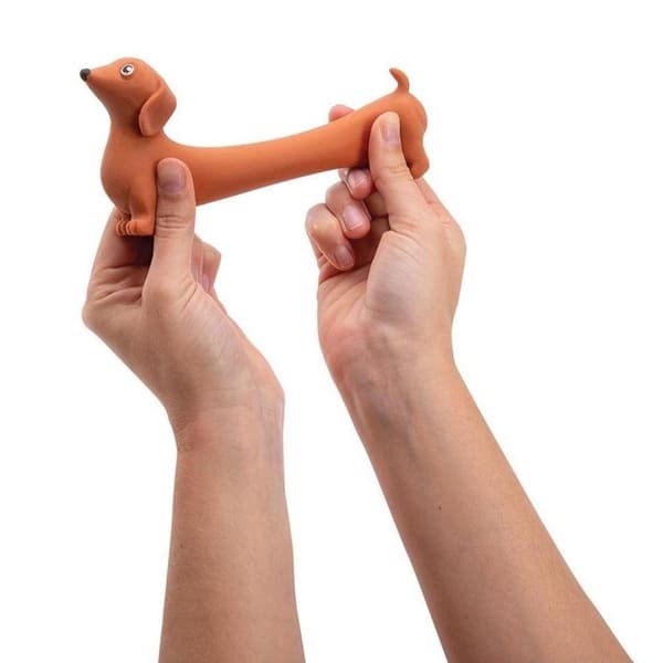 2-pak Stressbold / Klemmebold – Hund – Strækbar