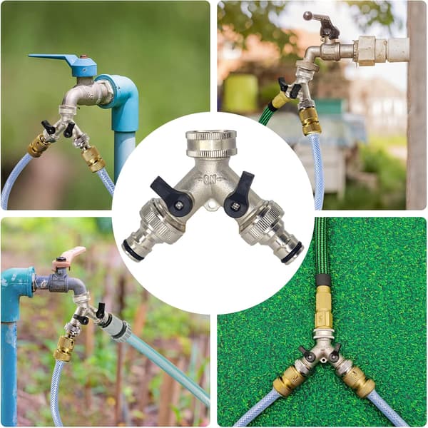 Garden Hose Splitter - Rubber, Durable, Machine Washable - for Outdoor Use, Garden