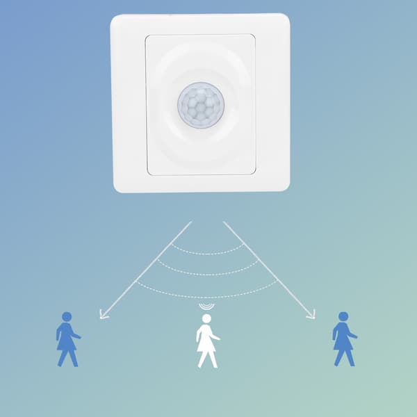 ABS High Sensitivity Adjustable Delay Infrared PIR Motion Sensor Control Switch AC 180-250V