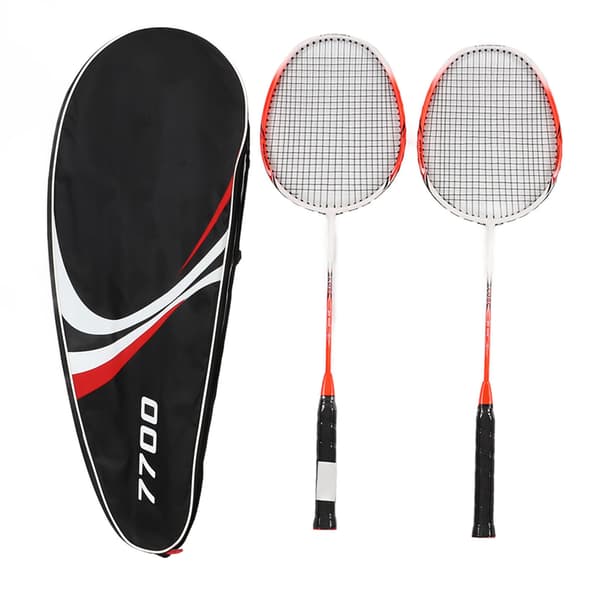 2 STK Badmintonracketer Legering Karbonstål Integrert Racketsett Utendørssport Amatør