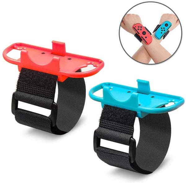 Switch Just Dance Accessories: Unique Design for Joyful Dance Sessions, Comfortable Material Promotes Sweat Absorption, Easy-to-Use Straps for Quick