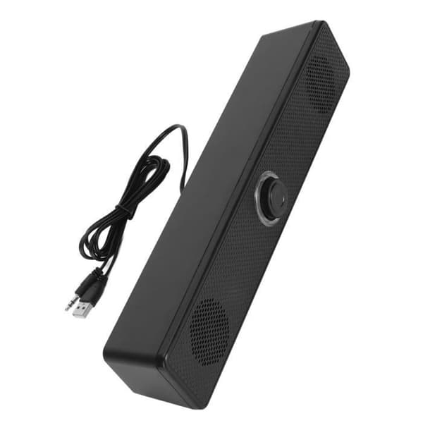 Kablede USB-datamaskinhøyttalere, HiFi-skrivebordslydplanke med klar lyd + volumkontroll, Mini PC-høyttalere[DB]