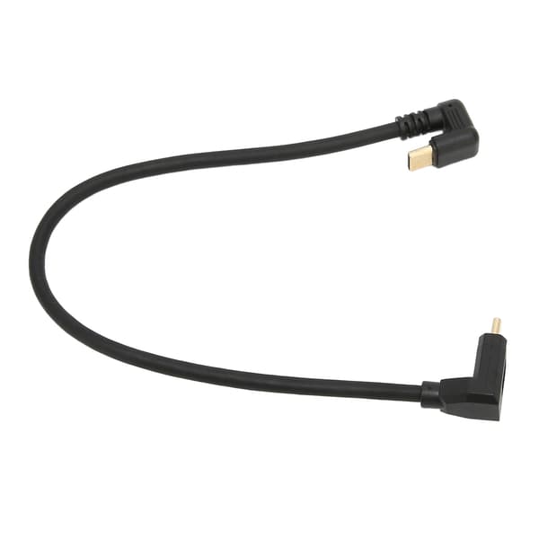 USB-C Forlængerkabel 10 Gbps 4K 60Hz 90 Grader Højre USB Han til Han Forlængerdatakabel 0,3m/1,0ft