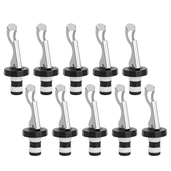 10-pack Wine Bottle Stoppers Reusable Champagne Vacuum Plugs Kitchen Accessories