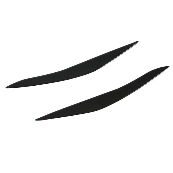 1 Pair Headlight Eyebrow Cover Black Headlight Eyelid Trim Replacement for 5 Series F10 2010-2013