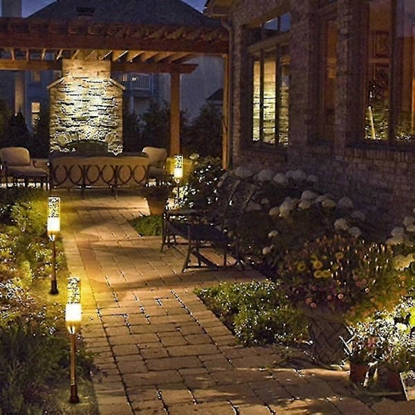 Low-voltage landscape lighting can be extended to LED path lights, landscape lighting 12 volt 6-in-1 waterproof crystal bubble acrylic cast ground spike light