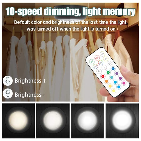 LED-kohdevalot 4 kpl, 13 väriä, himmennin ja kaukosäädin