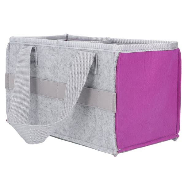 Portable Storage Bag Extra Space Felt Fabric Case for Toniebox Player Starter Set Purple