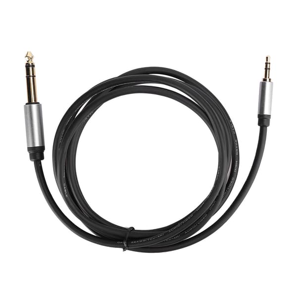 3,5 mm til 6,5 mm lydadapterkabel han til han HiFi lydkvalitet tilslutningskabel til telefon (1,8 m)
